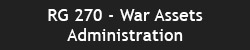 RG 270 - War Assets Administration